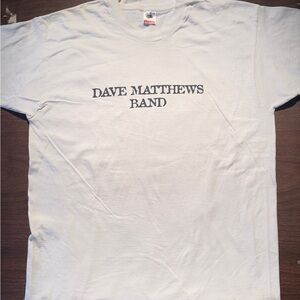 Dave Matthews Band White T-Shirt. FREE guitar pick with purchase!